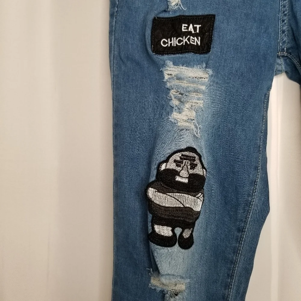 CJB Distressed Men's Skinny Jeans